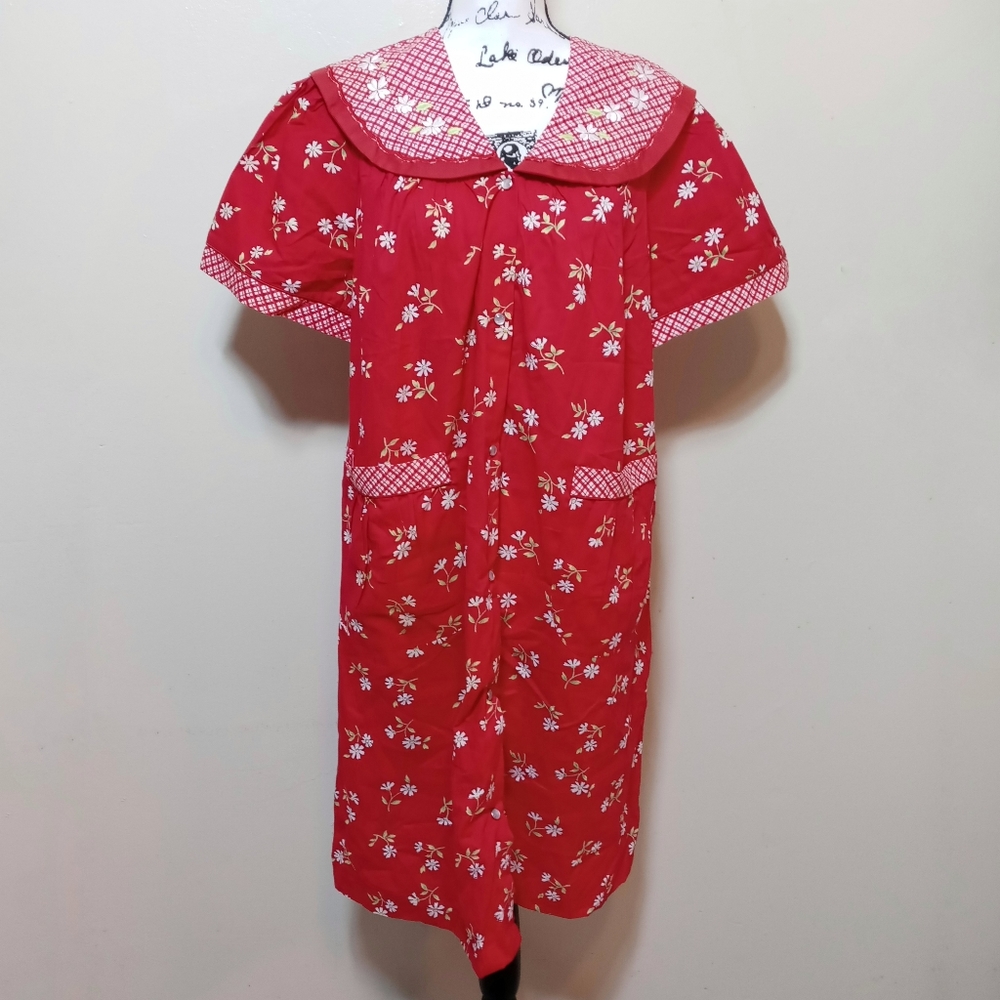 Pleasant Memories Vtg Cottagecore Duster Housecoat